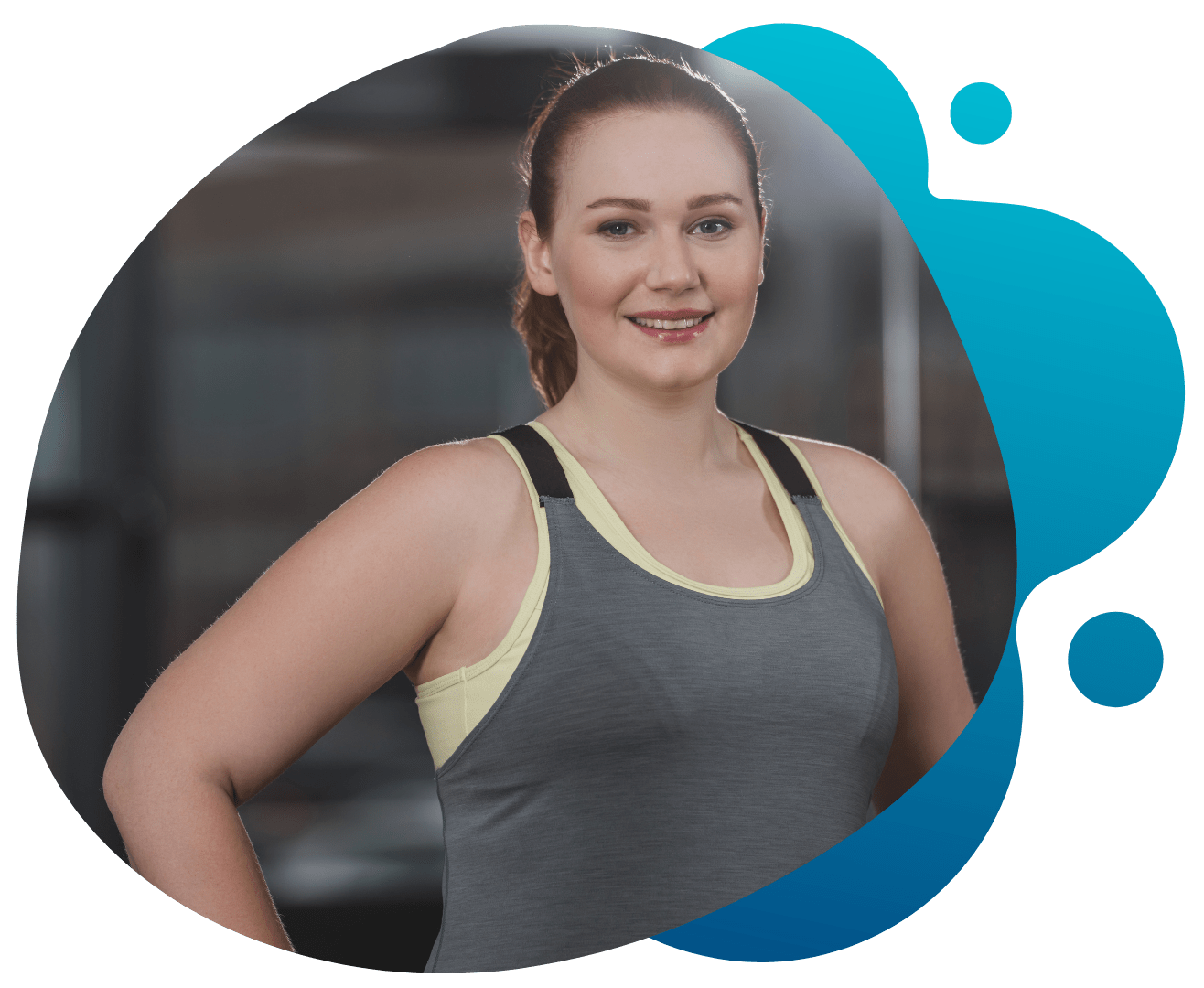 Young woman stretching outdoors