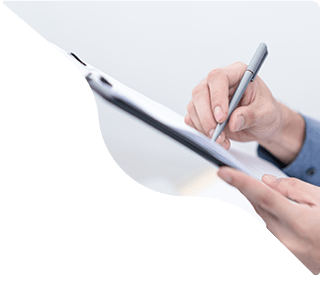 The doctor is making some notes