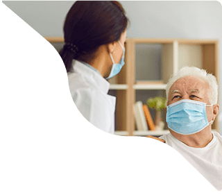 The doctor is talking to the patient