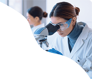 Female doctor conducting clinical trials