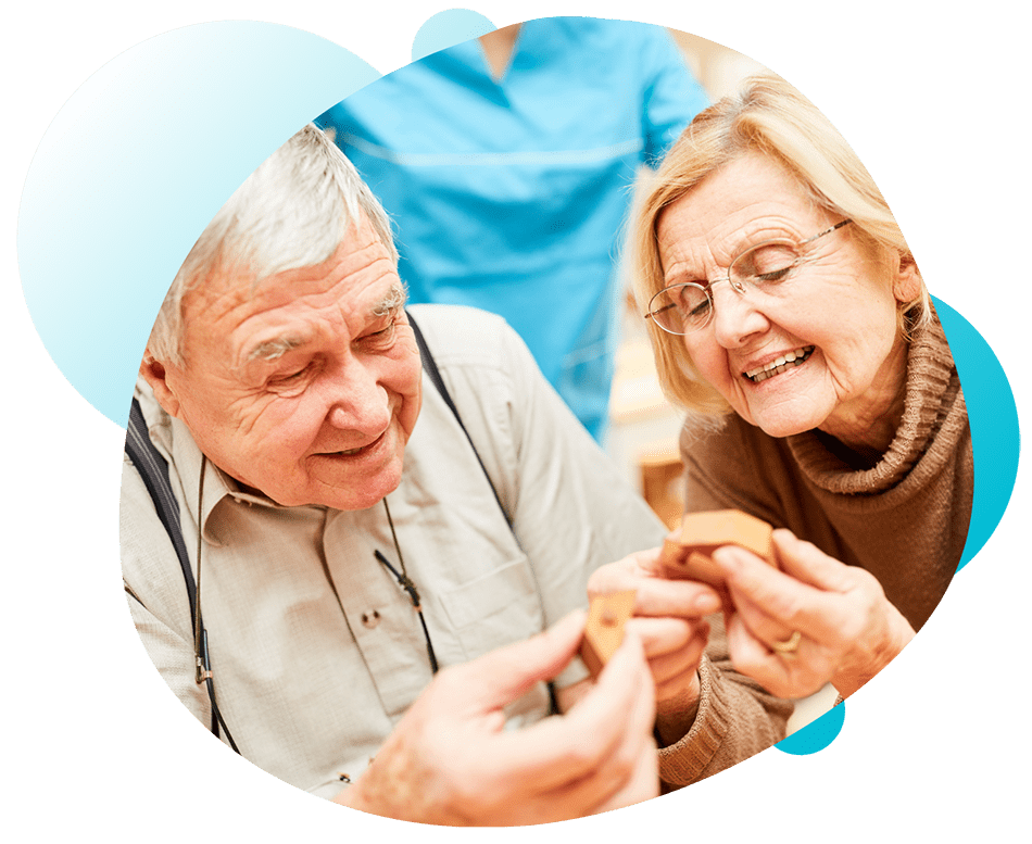 Senior couple ready for Alzheimer's disease clinical trial Senior couple ready for Alzheimer's disease clinical trial